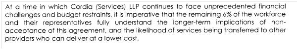 response from Cordia LLP on Jubilee Holiday dispute